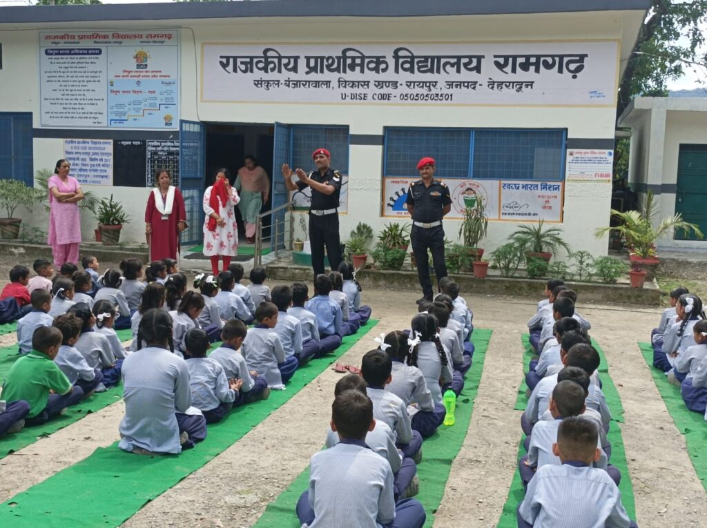 Militry police shared important information about road safety