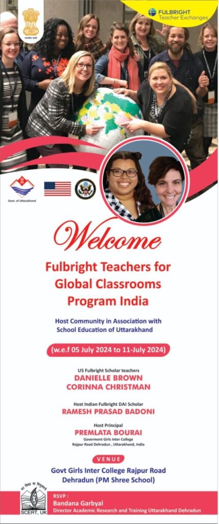 first Full bright teachers global classrooms programame in uttarakhand