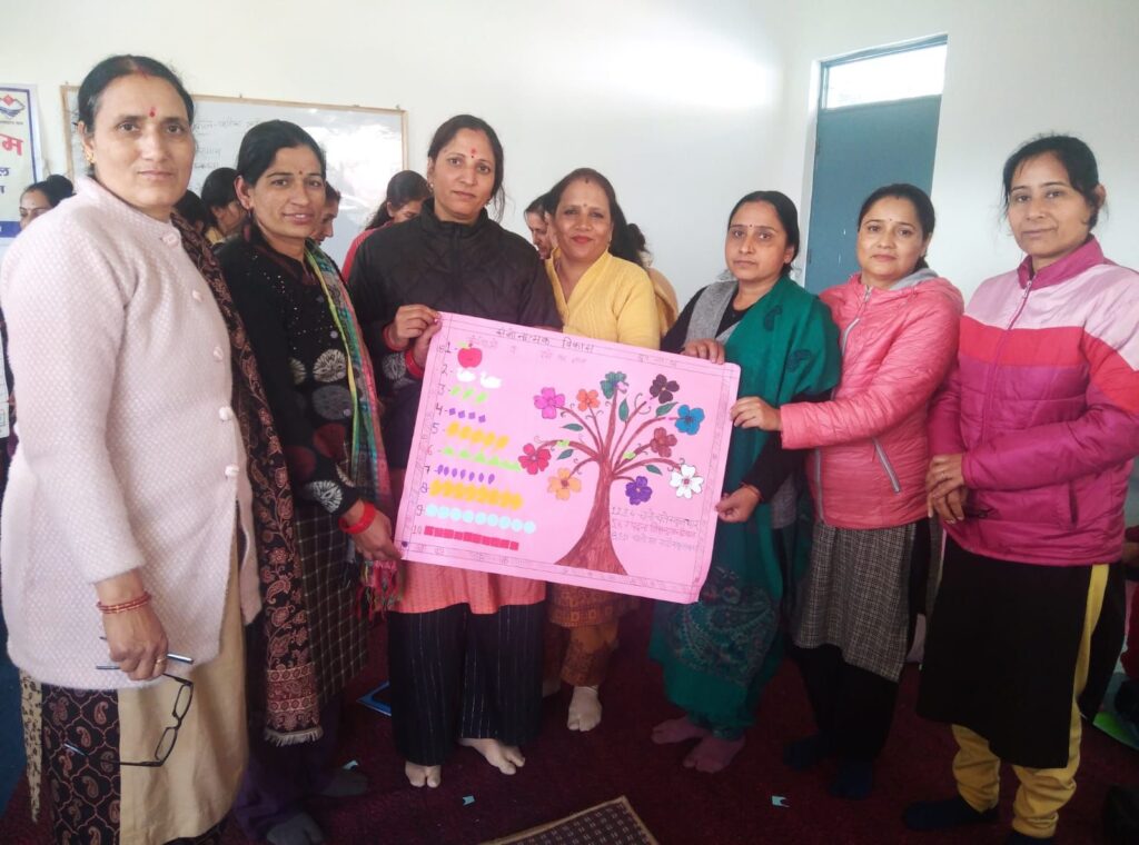 Training of aanganbadi workers of kalsi at diet dehradun