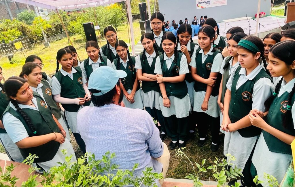 Mountain of life at azim premji foundation