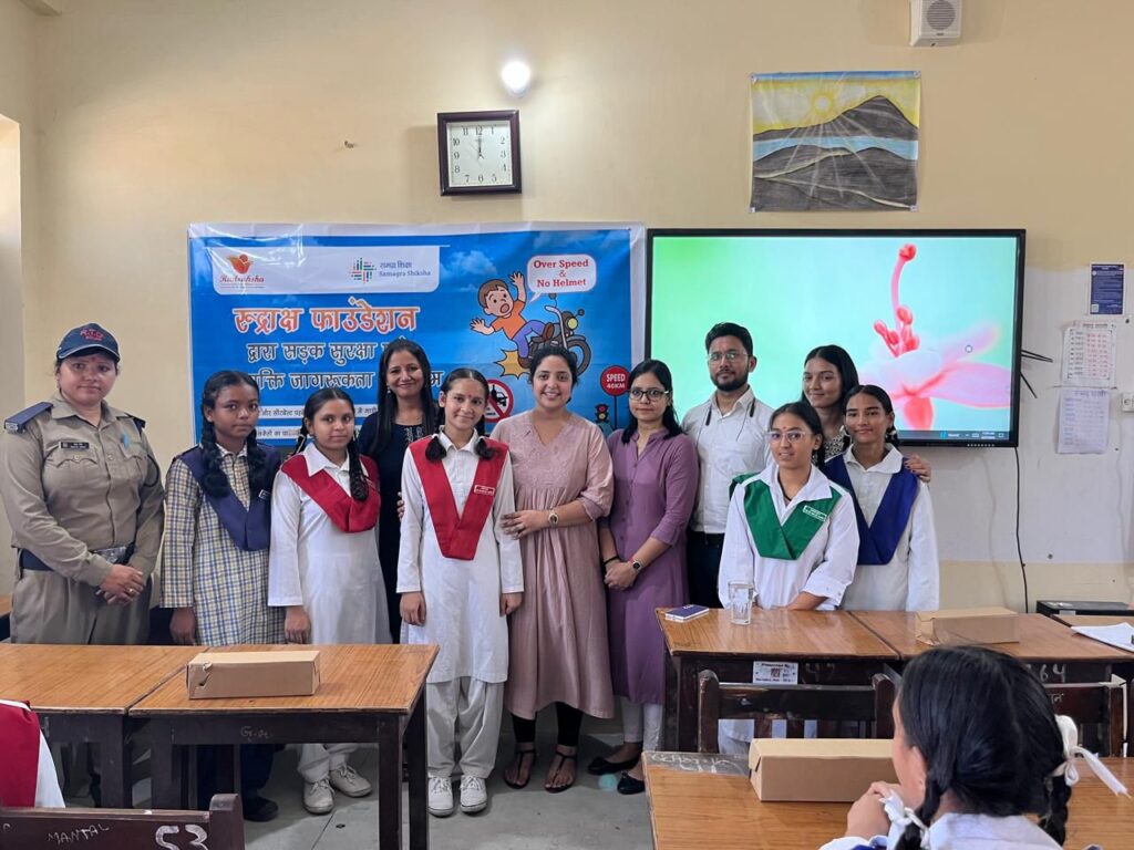 Road safety and de addiction programme by rudraksha foundation