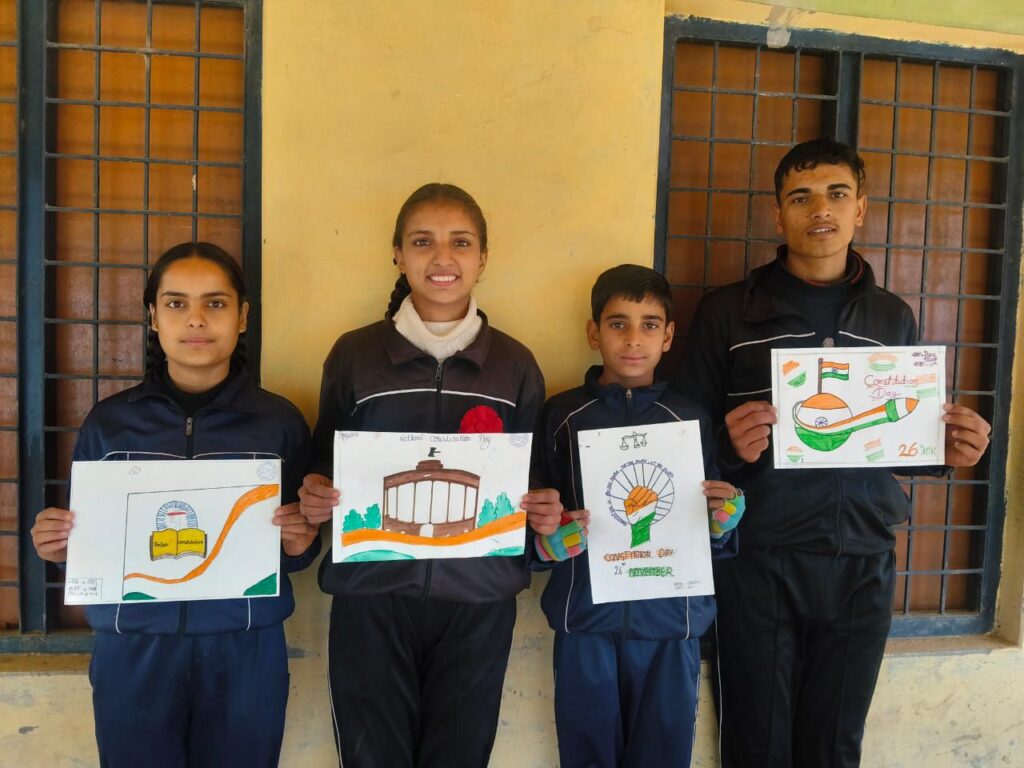 constitution day celebration at gic kharoda